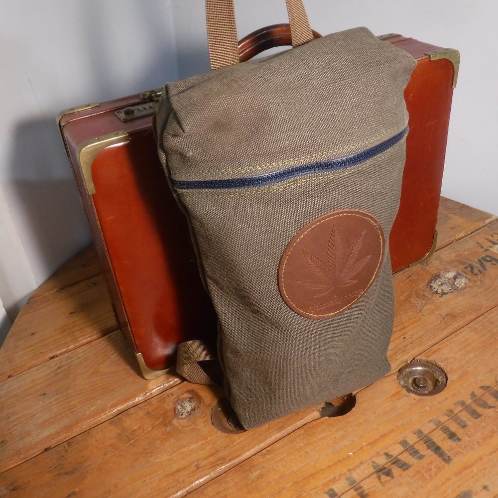 Crossbody Leather and Hemp 100% Hemp Backpack